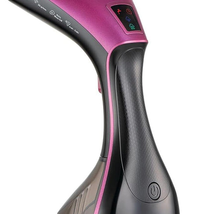 مكواة بخار رقمية بلاك اند ديكر محمولة للملابس بقدرة 1600 واط بلون اسود