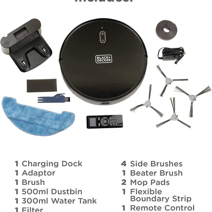 مكنسة كهربائية روبوتية من بلاك اند ديكر 14.4فولت