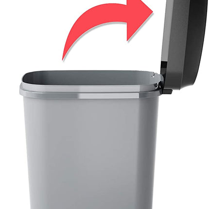 سلة نفايات بغطاء 10 لتر