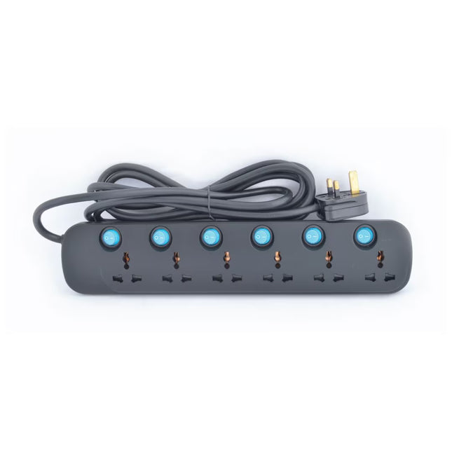 Terminator 6-Outlet Universal Power Strip, 3 Meters