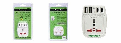 TERMINATOR_TTA 254UAC_Travel Adaptor Multipin Universal with 4 USB_ادابتر