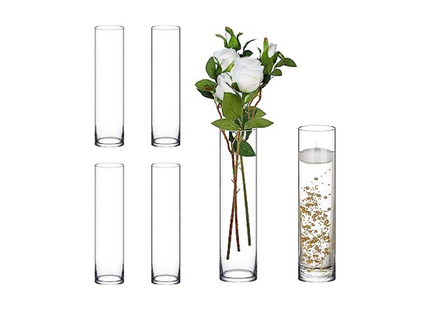 GLASS FLOWER VASE 40CM / 1PCS