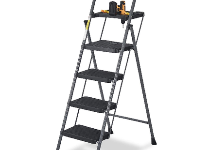 4 STEP FOLDING STOOL WITH NON-SLIP
