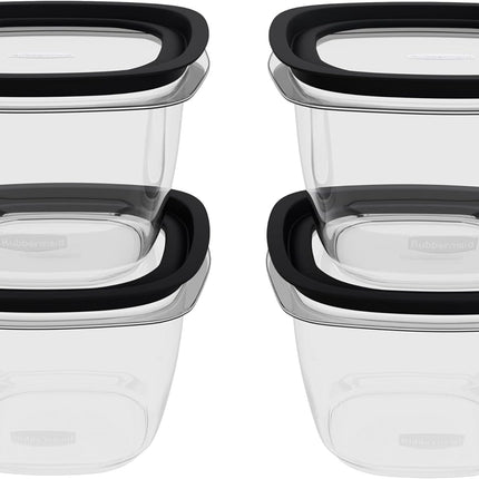 Premier Food Storage Containers, Set of 4, 7-Cup Containers with Lids

