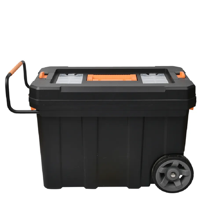 HIGH QUALITY 23'' STACKABLE PLASTIC MOBILE TOOL BOX WITH WHEELS TOOL TROLLEY SET