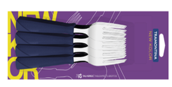 TRAMONTINA 12PCS TABLE FORKS SET NEW KOLOR DARK BLUE