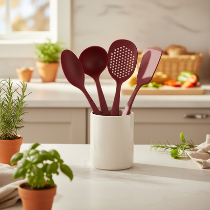 TRAMONTINA 4 PCS UTENSILS SET ABILITY Red (PR)