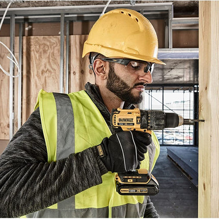 DEWALT 18V BRUSHLESS COMPACT HAMMER DRILL WITH 2 X 1.5AH