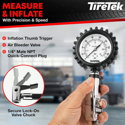 ساعة قياس ضغط هواء الإطارات