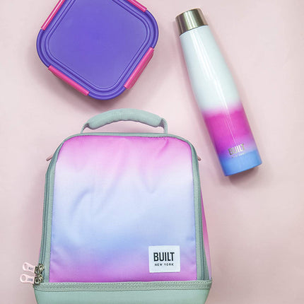 Built Apex Insulated Water Bottle with Leakproof Perfect Seal Lid, Sweatproof 100% Reusable BPA Free 18/8 Stainless Steel Flask, 'Interactive' Design, 540 ml