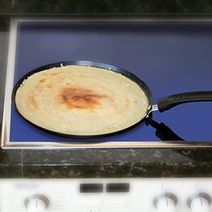 مقلاة كريب مع عصا مفرشة 25 سم