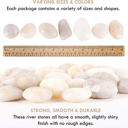 حصى صخور بيضاء من جالاشيلد بوزن 5 رطل