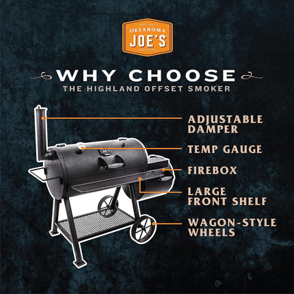 JOE'S HIGHLAND OFFSET SMOKER GRILL
