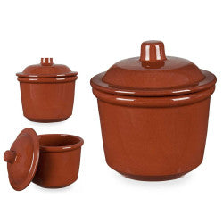 La Dehesa Clay Small Round Jar 450 ml Brown