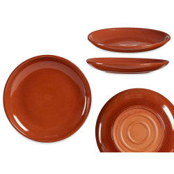 Arte Regal Brown Clay Large Steak Plate 23 cm / 9" / 99530