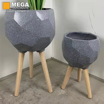 CLAY FIBER POT 32*32*26 / 1PCS