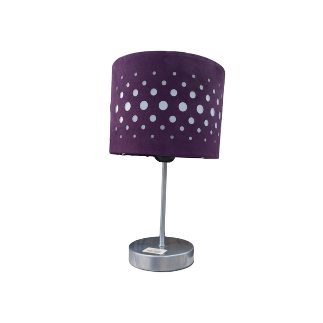 TABLE LAMP TC FABRIC SHADE AND SPRAY PAINTED METAL BASE, E27 40W