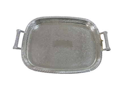 ELEGANT SERVING TRAY - SILVER