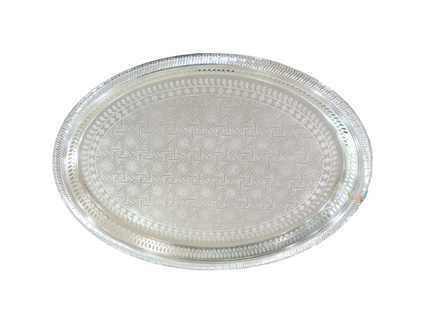 ELEGANT SERVING TRAY - SILVER