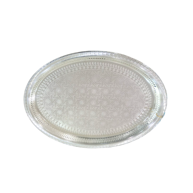 ELEGANT SERVING TRAY - SILVER