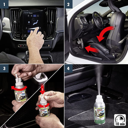 SONAX 100ML CAR A/C CLEANER GREEN LEMON 
