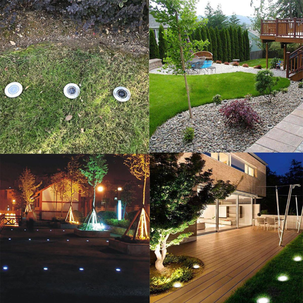 أضواء أرضية تعمل بالطاقة الشمسية