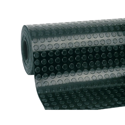 CIRCULAR STUDDED RUBBER MAT 100* 90 CM