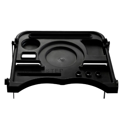 سلم 4 درجات مع مانع إنزلاق و حاملة للعدد