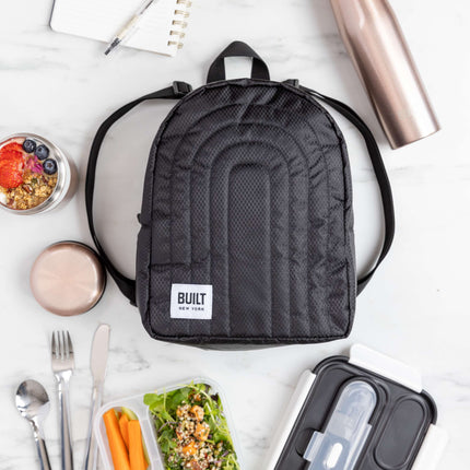 BUILT Puffer Rucksack Cool Bag - Black
