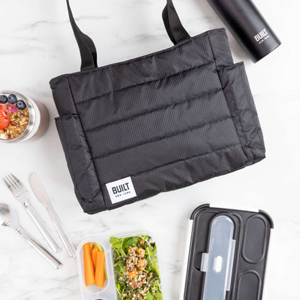 BUILT Insulated Tote Lunch Bag - Black