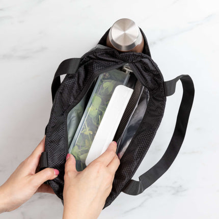 BUILT Insulated Tote Lunch Bag - Black