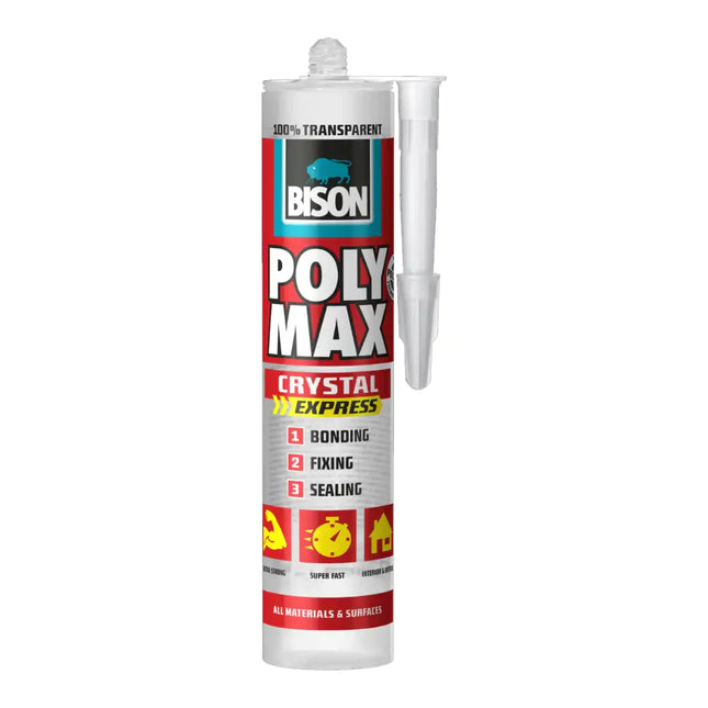 Bison Poly Max Crystal Express 300g - Clear