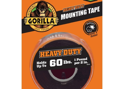 GORILLA 3.04M DOUBLE SIDED MOUNTING TAPE - BLACK