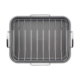 صينية شواء و تحميص مع رف 28 سم