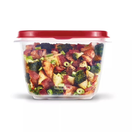 RUBBERMAID 1.6L PLASTIC FOOD STORAGE CONTAINER RED