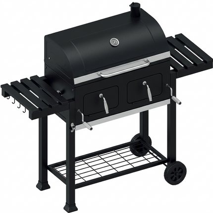 منقل شواء (BBQ) بمقاس 164 × 45.5 × 114 سم