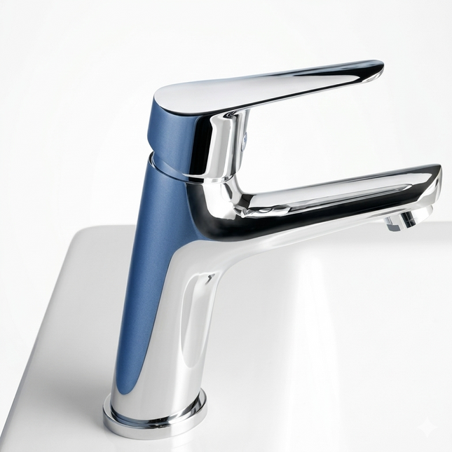 Basin Mixer, 1"1/4 Pop Up Waste, Flex Cm 35