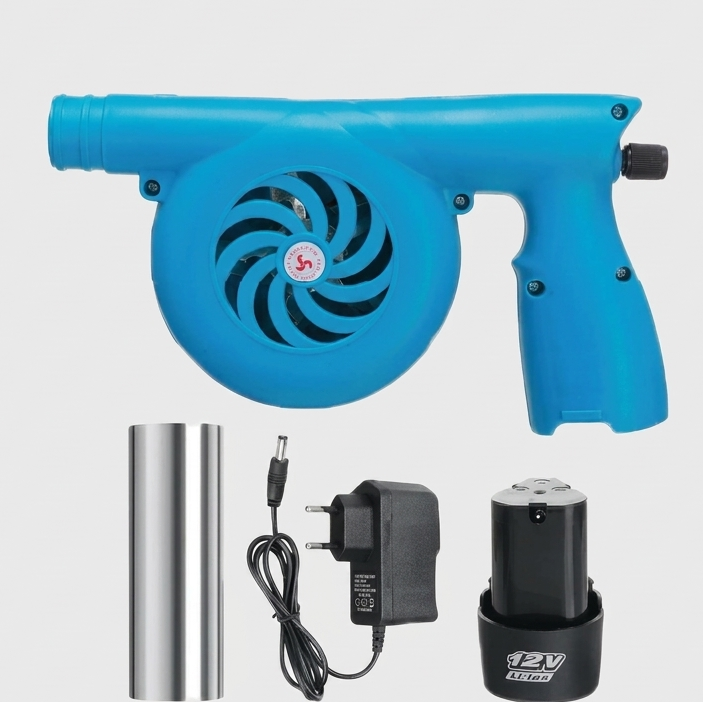 20W Rechargeable Charcoal Blower - Blue. 20W Rechargeable Charcoal Blower - Blue.