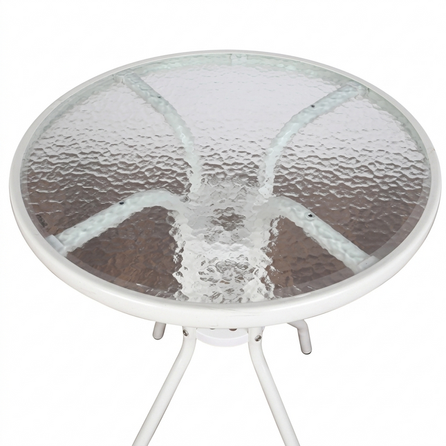 Round aluminum table