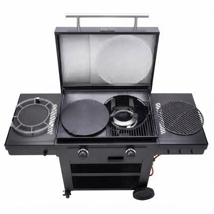 Char-Broil Gas Grill and Pizza Oven, 2-Burner (Versa-Tile) (30 mbar)