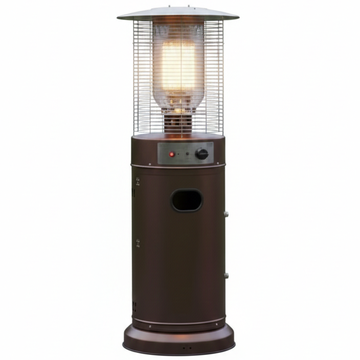 Mega Stand Short Patio Heater, Brown Gas Mega Stand Short Patio Heater, Brown Gas