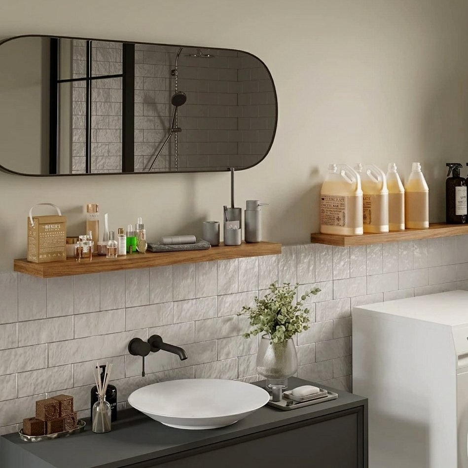 Black Decorative Shelf (80 x 28 x 28 cm) Black Decorative Shelf (80 x 28 x 28 cm)