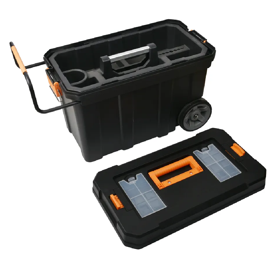 HIGH QUALITY 23'' STACKABLE PLASTIC MOBILE TOOL BOX WITH WHEELS TOOL T ...
