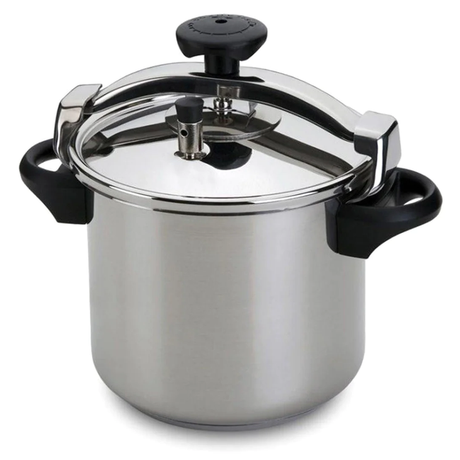 Silampos Pressure Cooker with Basket - Silver, 8L