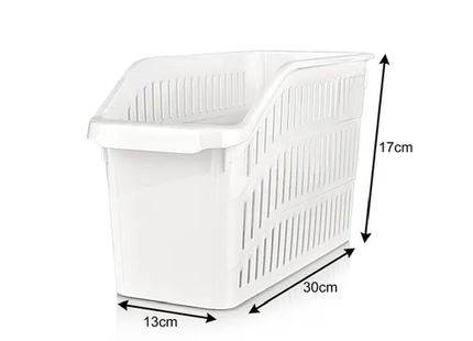  Orgamix Shallow Fridge Organizer - White