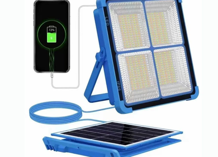 Portable LED Solar Work Light, Battery Powered/USB Dual Use Emergency Work Light