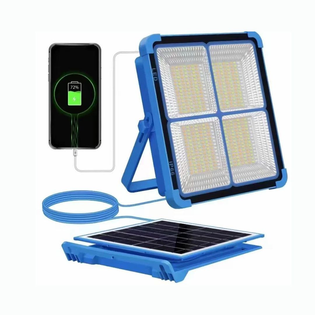 Portable LED Solar Work Light, Battery Powered/USB Dual Use Emergency Work Light