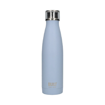 Built 17Oz Double Walled Stainless Steel Water Bottle Arctic Blue