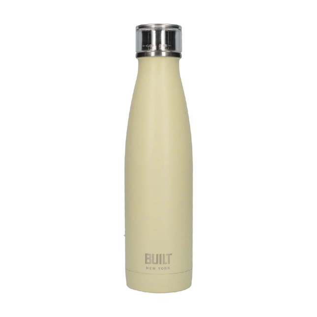 Built 17Oz Double Walled Stainless Steel Water Bottle Vanilla