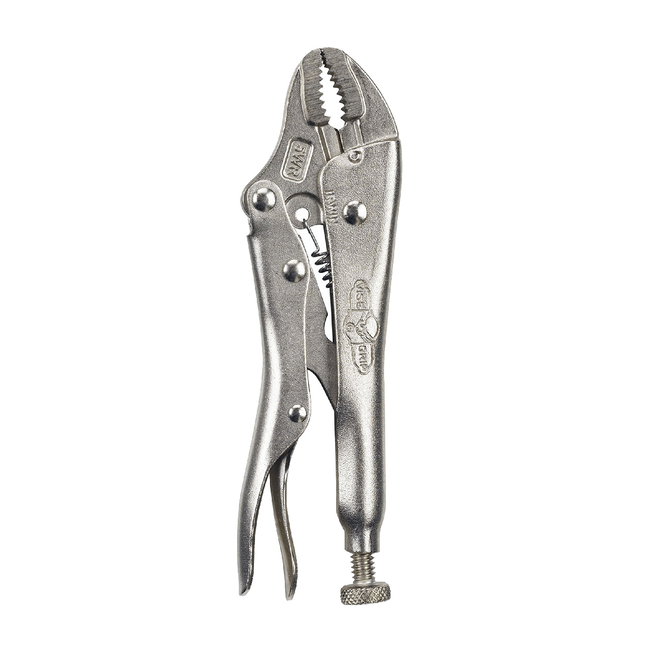 IRWIN VISE-GRIP LOCKING PLIERS WITH WIRE CUTTER, 5-INCH, CURVED JAW (902L3)